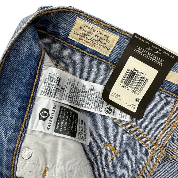NWT LEVI'S Premium Wedgie Straight Jean In Probably Okay Size 24 x 28 - Picture 7 of 10